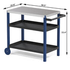 Portable Kitchen Island Grill Cart for Patios