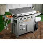 4-Burner 36-Inch Griddle Cooking Station with Hood