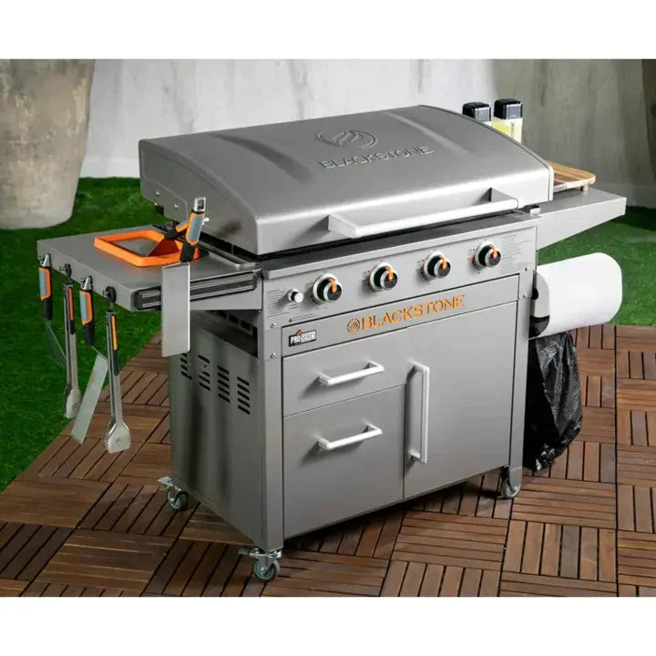 4-Burner 36-Inch Griddle Cooking Station with Hood