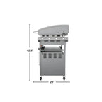 4-Burner 36-Inch Griddle Cooking Station with Hood