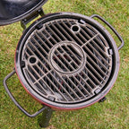 Akorn Jr. 14 In. Portable Kamado Charcoal Grill in Red