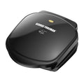 George Foreman GR10B 2-Serving Classic Plate Electric Grill, Black