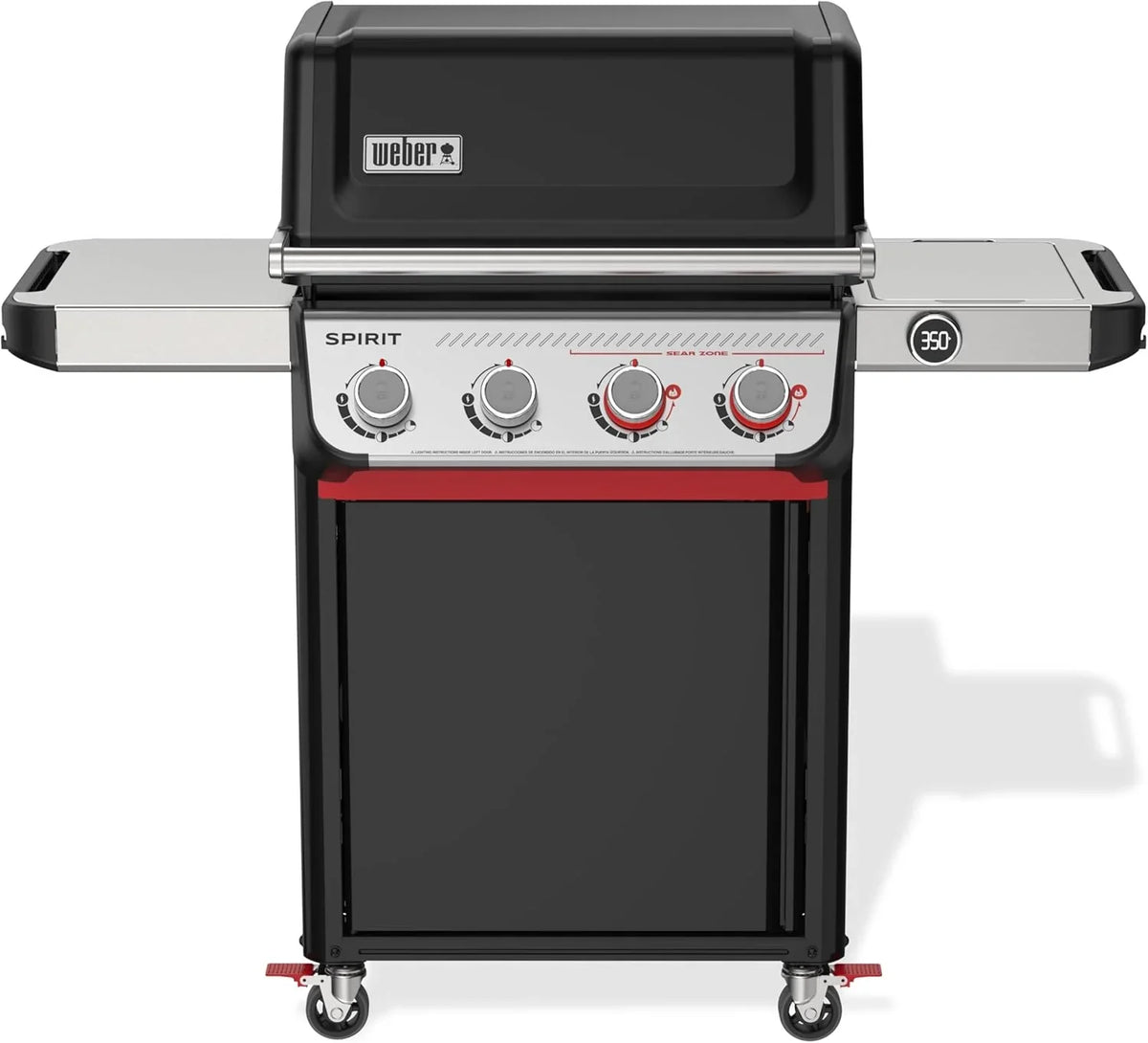 Weber Spirit E-325 Liquid Propane Gas Grill for Outdoor Cooking and BBQ, 3 Burners
