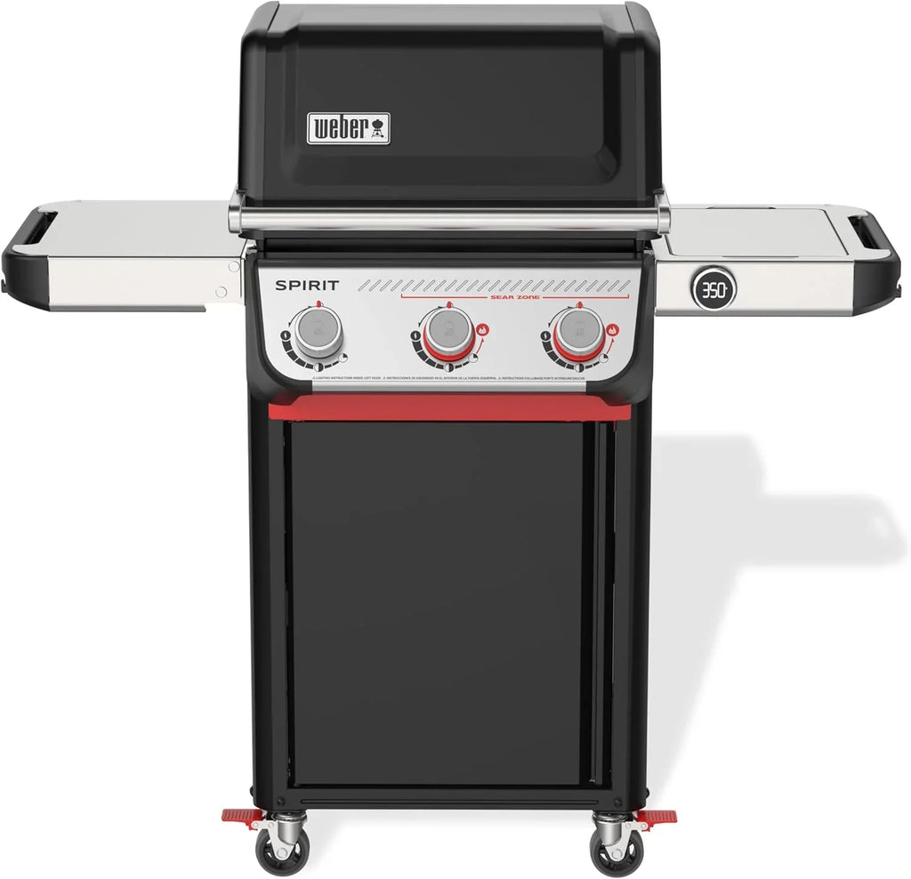 Weber Spirit E-325 Liquid Propane Gas Grill for Outdoor Cooking and BBQ, 3 Burners