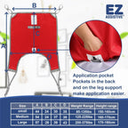 EZ Assistive Patient Lift Sling With Divided Leg, Red, Large, 500 lb Capacity