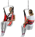 AMQTSLM Commode Patient Lift Sling, Red, 36.6 x 37.8 in, 200-500 lb Capacity