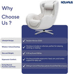 Nouhaus Classic Massage Chair With Ottoman, Bluetooth Speakers - N-0003