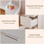 Fixwal 54.3" Professional Makeup Vanity Table with 8 Drawers, LED Hollywood Mirror & Charging Station, White