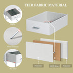 Fixwal Small Makeup Vanity Table with LED Mirror, 4 Drawers & Charging Station, White