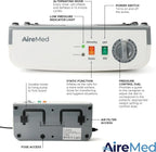 Airmed Low Air Loss Alternating Pressure Mattress Overlay, 5in - Advanced Pump With Static Function