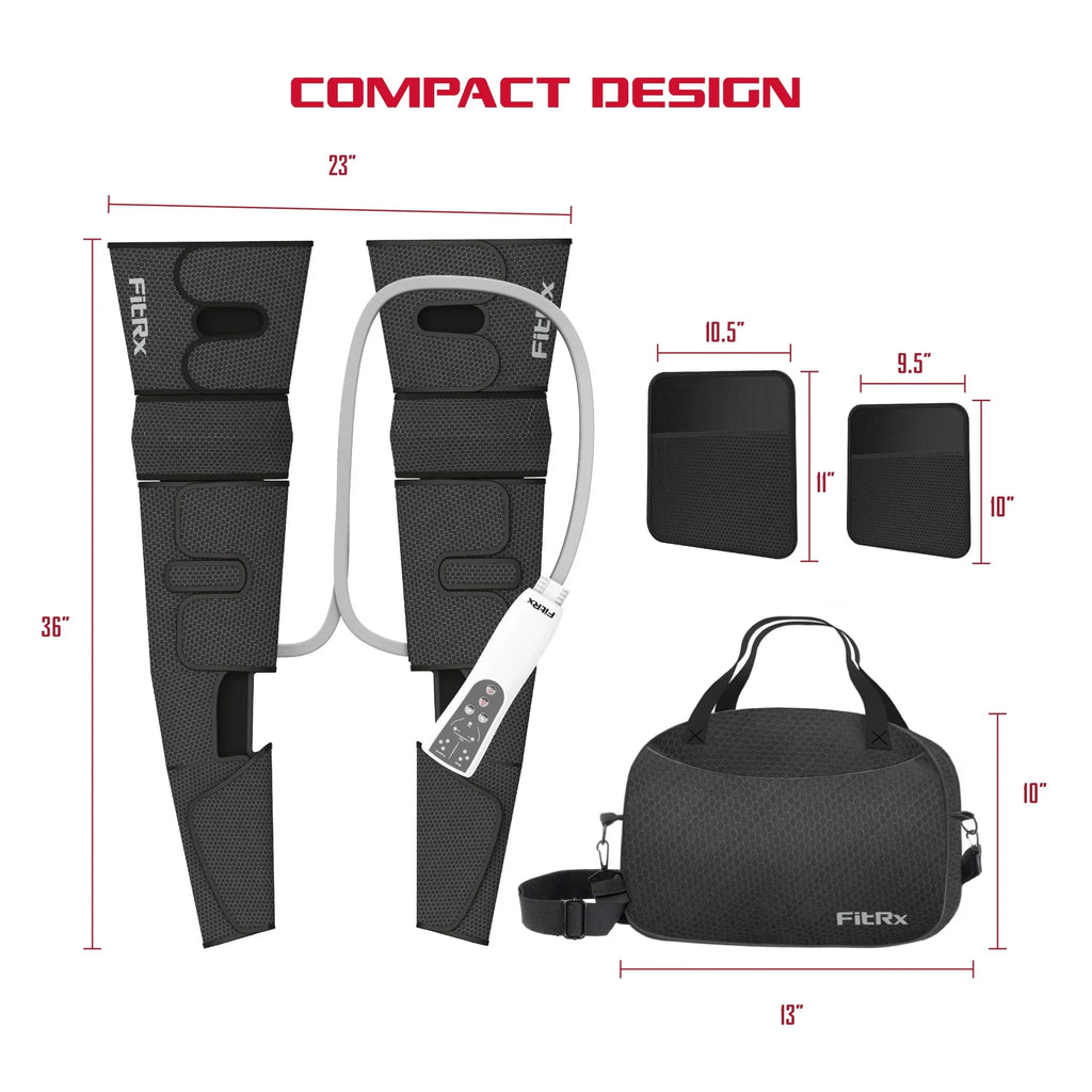 FitRx RecoverMax Heated Compression Leg And Foot Massager