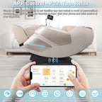 MassaMAX 4D Full Body Massage Chair With Auto Footrest, SL Track, Zero Gravity, Heating, Golden - MT339
