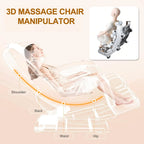 F&G Full Body Zero-Gravity SL Track Massage Chair With 5 Level Heating And Foot Rollers