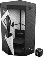 SAUNABOX Personal Steam Sauna Tent With Chair Mat And Case - SmartSteam Kit Pro