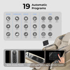 Osaki Full Body Massage Chair With 360 Rotating Footrest, Brown - 4D Achilles