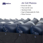 Medacure Alternating Pressure Air Mattress For Hospital Beds, 80 x 36 x 8 in, Twin - Pump Included