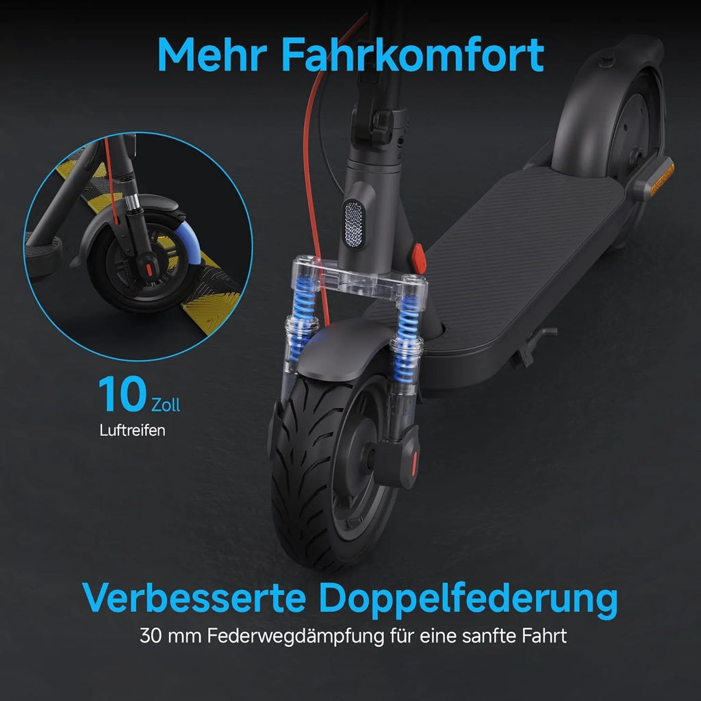 Xiaomi E-Scooter with German Road Legal (Max 20 km/h, Up to 70 km Range & 25 Percent Incline, Pneumatic Tyres, Dual Brakes, Display, Aluminium Body, App)