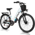 Vivi Electric Bike 26" City Commuter Electric Bike 48V 500W Step - Through Electric Bike 19.8MPH Electric Cruiser