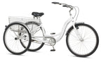 2025 Schwinn Meridian Adult Tricycle Bike Mens and Womens Three Wheel Beach Cruiser 26-inch Wheels Low Step-Through Frame Wide Seat Rear Folding Basket Sin