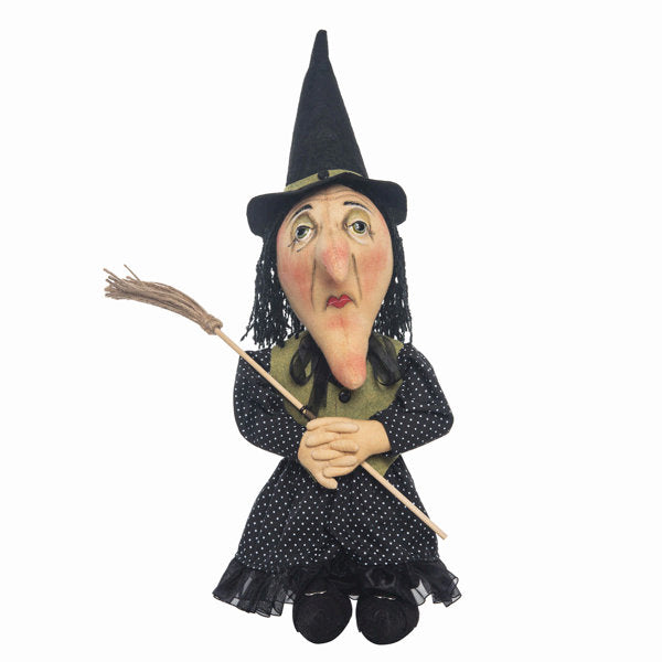 Zinnia Witch Joe Spencer Gathered Traditions Halloween Art Doll Figure