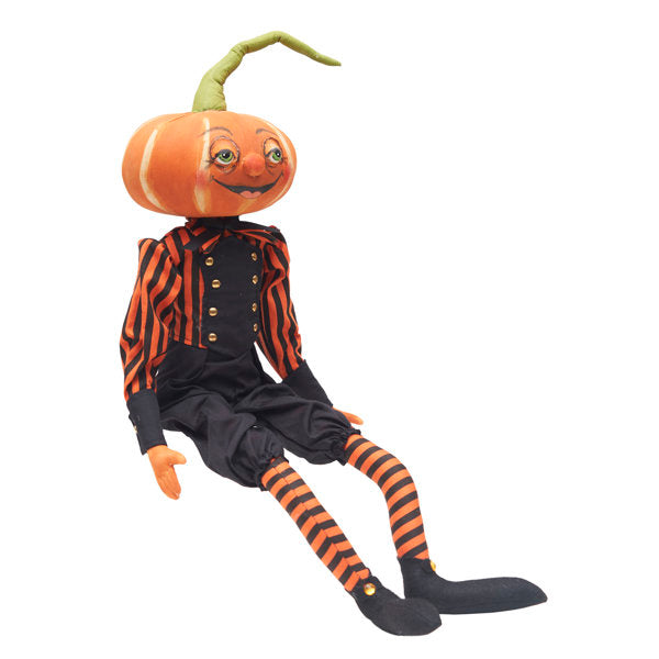 Pascal Pumpkin Joe Spencer Gathered Traditions Halloween Art Doll Figure