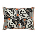 Witchy Pumpkins Striped Pillow 14x20