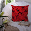 Day of the Dead Outdoor Throw Pillow
