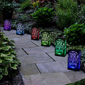 Battery-Operated Luminaria Kit, Color Changing Sugar Skull - Set of 6