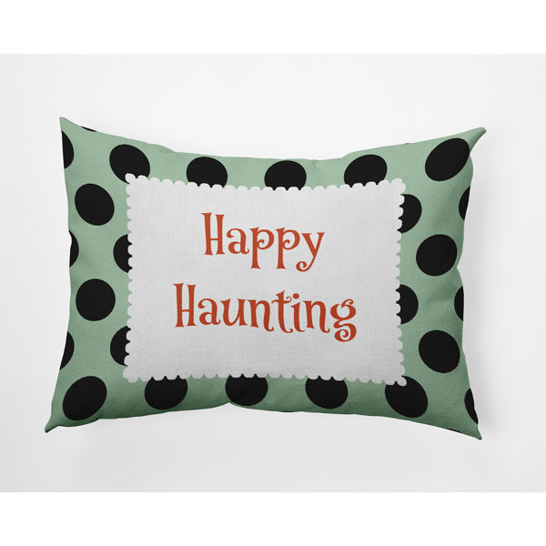 Polka Dots Reversible Throw Pillow