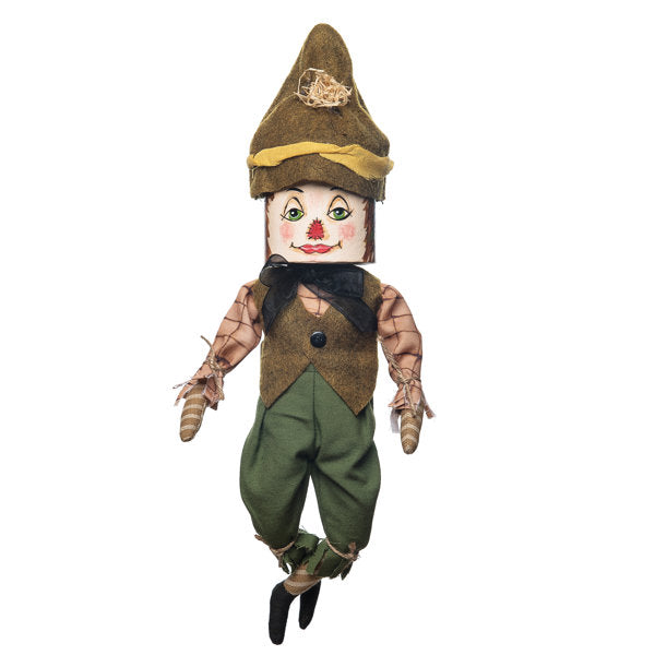 Tobias Scare Crow Joe Spencer Gathered Traditions Halloween Art Doll Figure