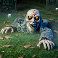 Plastic Freestanding Halloween Zombie Outdoor Decoration Figure
