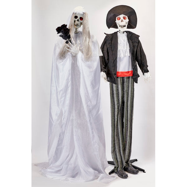 Plastic Freestanding Halloween Skeletons Outdoor Lights