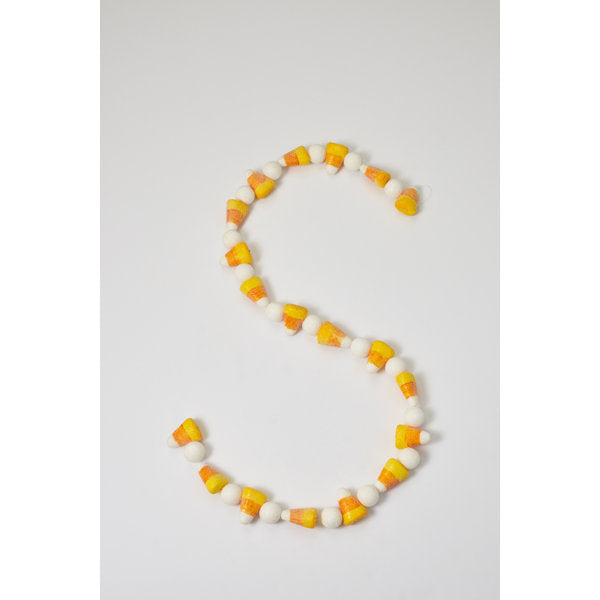 Frosted Faux Candy Corn Fall Garland