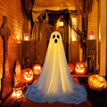 2Pcs/Set Halloween Standing Ghosts Porches Spooky White Ghost Specter With Light