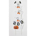 39" Metal Triple Halloween Ghost Yard Stake