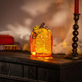 Pumpkin Haunted House LED Snow Globe with Timer