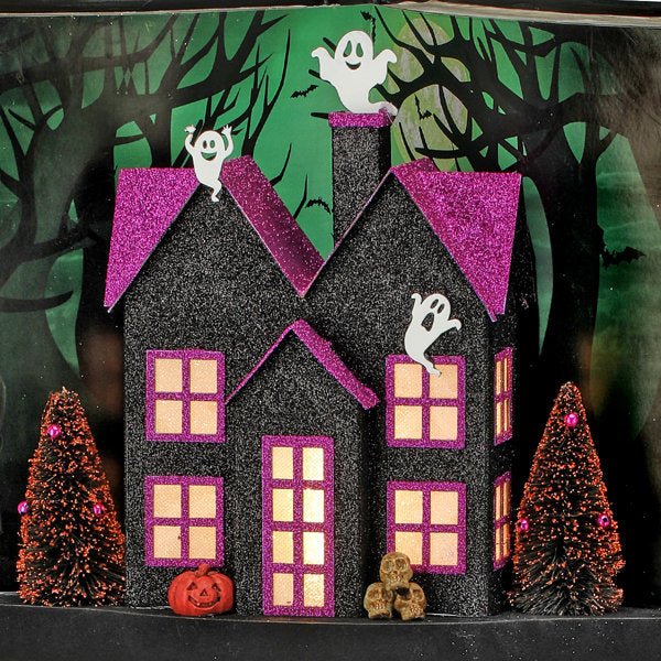 14" LED Cardboard Halloween Story Book