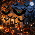 Halloween Hanging Bat Decorations in 3 Sizes, Set of 18