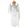3.9' Outdoor Hanging Halloween Decoration, Pumpkin Ghost with Light Up Eyes and Howling Sounds