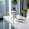 Halloween Ghost Figurine - Spooky Resin Statue, Cute Finger Ornaments, Perfect for Indoor & Porch Halloween Decor €