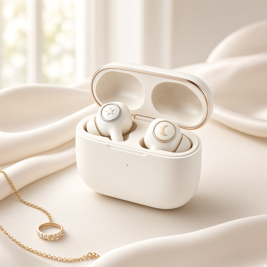 Lunar Magnetic Earring TWS Earbuds with Charging Case