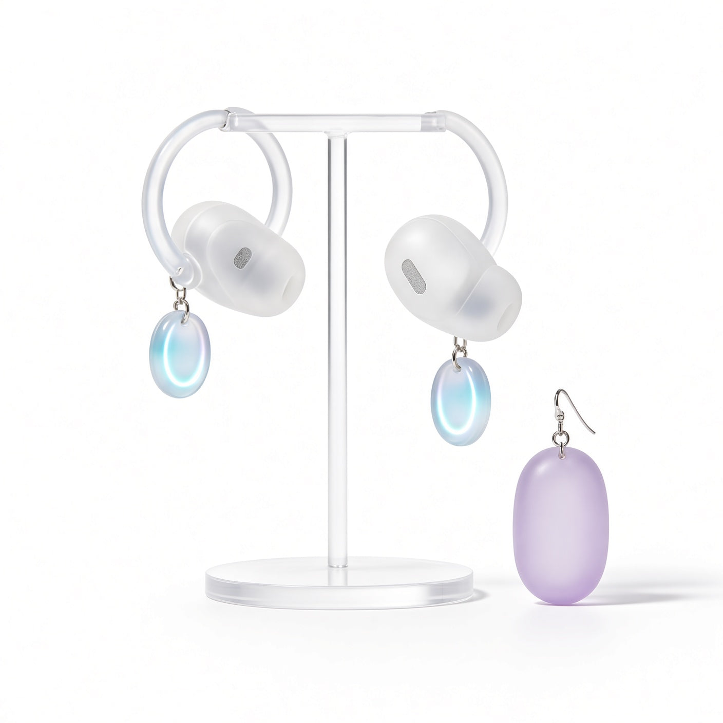 Lunar Magnetic Earring TWS Earbuds with Portable Charging Case