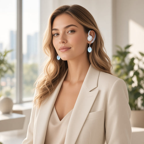 Lunar Magnetic Earring TWS Earbuds with Portable Charging Case