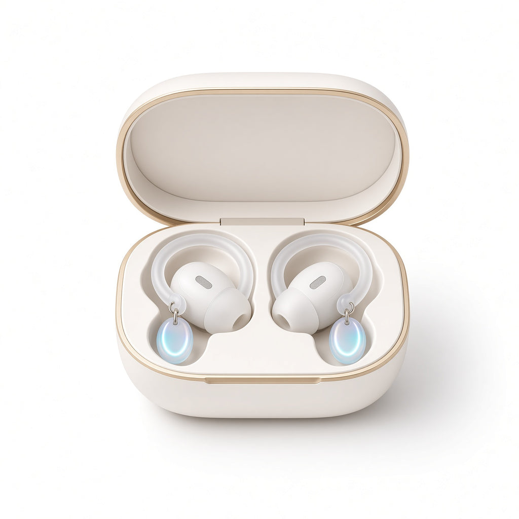 Lunar Magnetic Earring TWS Earbuds with Portable Charging Case