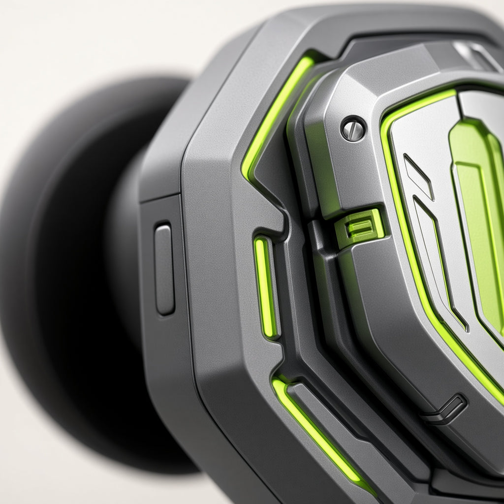 Mecha Shield Gaming TWS Earbuds with Magnetic Interchangeable Faceplates