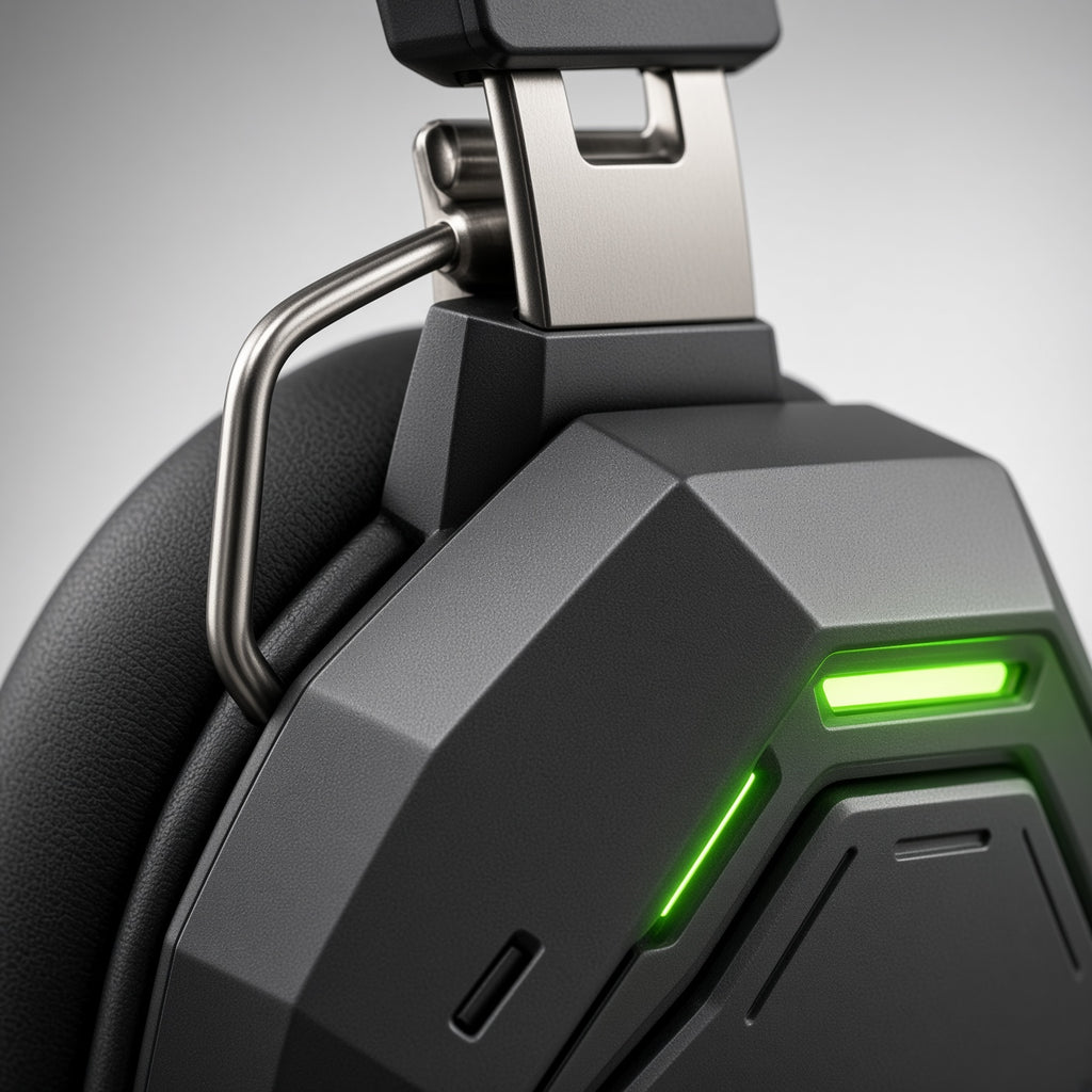 Octagonal Mecha Wired Over-Ear Gaming Headset with Detachable Boom Mic