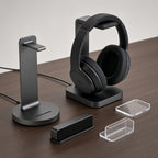 Aluminum Modular Headphone Stand, Detachable Multi-Style Headset Holder