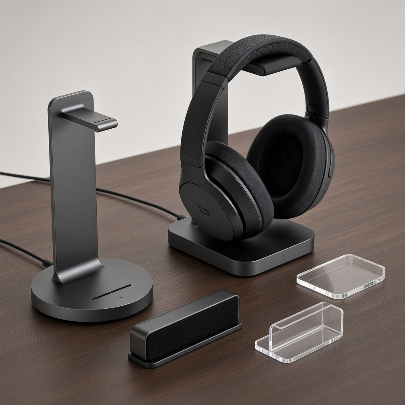 Aluminum Modular Headphone Stand, Detachable Multi-Style Headset Holder