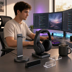 Aluminum Modular Headphone Stand, Detachable Multi-Style Headset Holder
