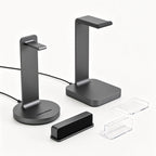 Aluminum Modular Headphone Stand, Detachable Multi-Style Headset Holder